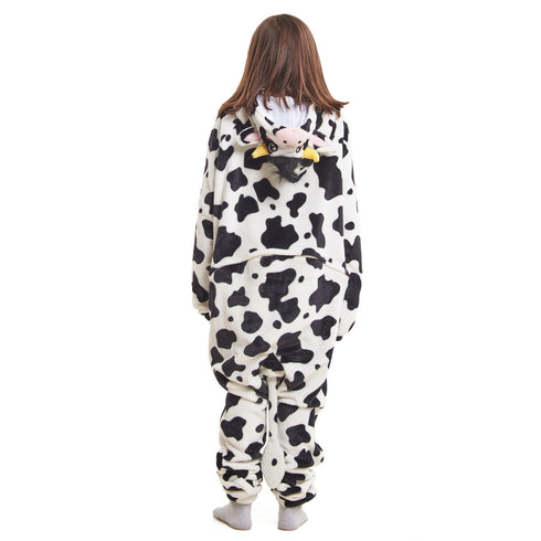 Snuggs Kids Blanket Onesie Black Cow